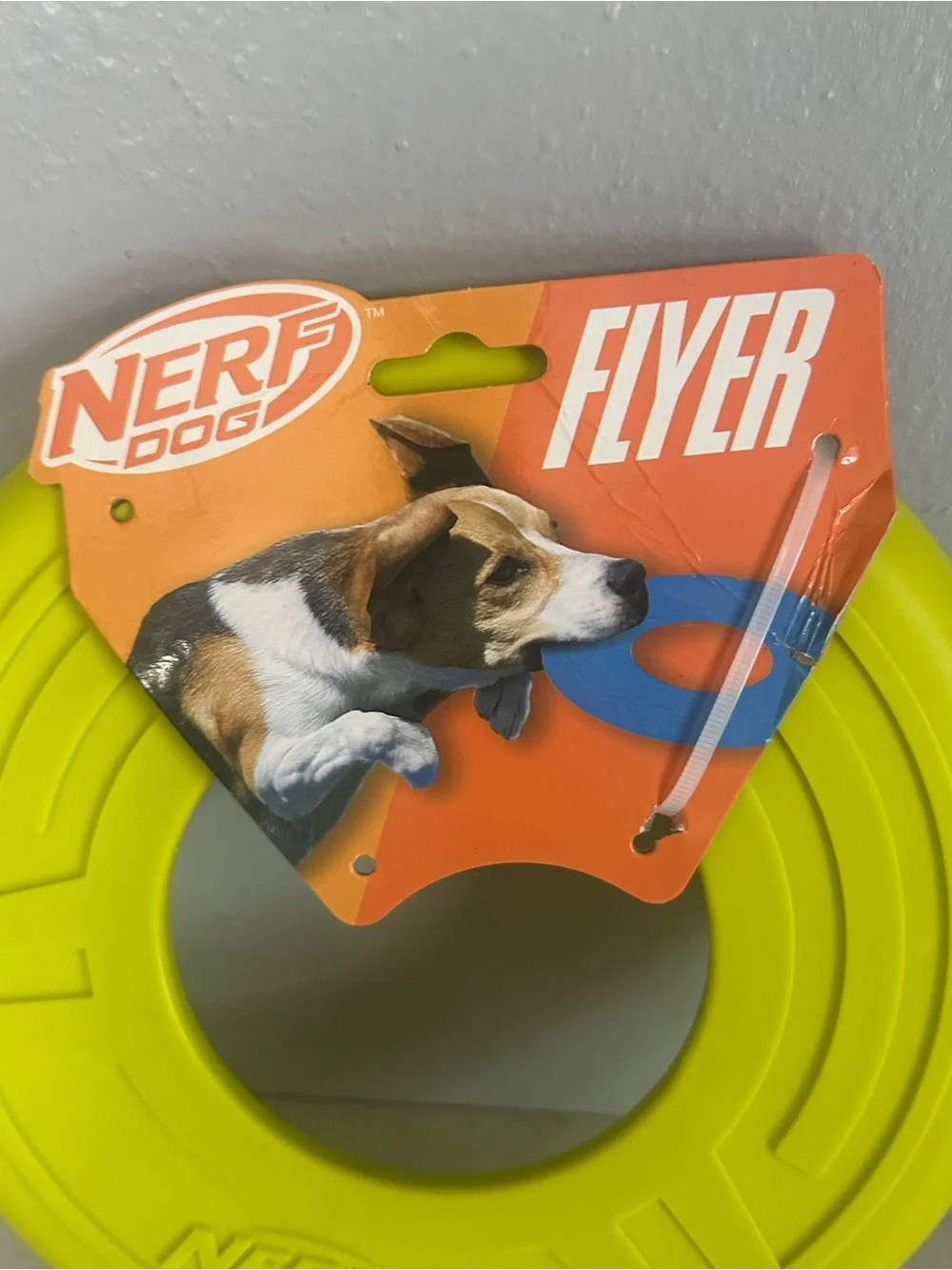 Nerf Dog Atomic Flyer Outdoor Dog Toy, 10 Inch Flying Disc Dog Fetch Toy, Rubber